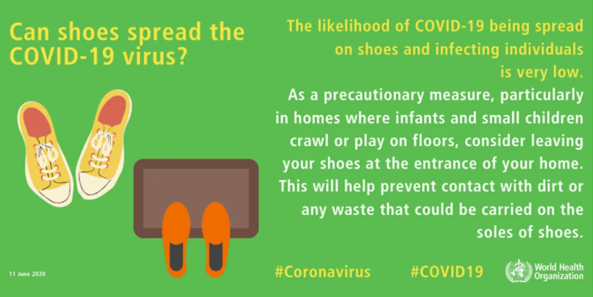 Coronavirus: Can shoes spread the COVID-19 virus? [infographic]