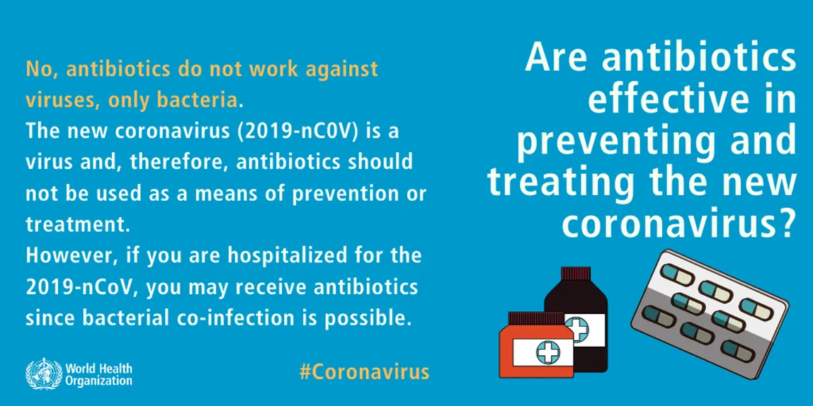 Are antibiotics effective in preventing and treating the new coronavirus? [infographic]